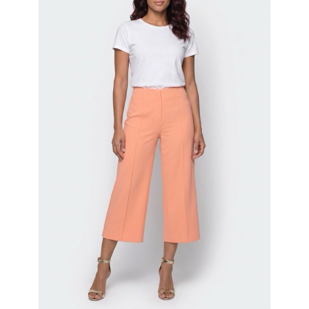 NWT Alice + Olivia Dylan High Riser Wide Leg Cropped Pants / Size 10 / MSRP $265